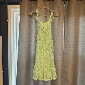 Light blue flower patterned dress